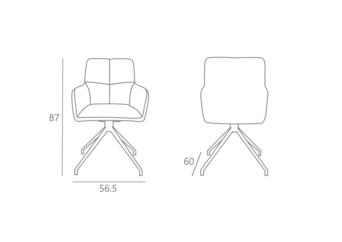 Hendrix Grey Dining Chair